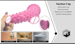 Faak 21.8Cm8.6Inch Silicone Butt Plug Big Sex Toy 7.8Cm Thick Dildo Anal Pink