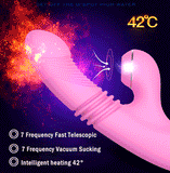Clitoris Sucking G Spot Vibrator Stimulator Heating Telescopic Vibrations