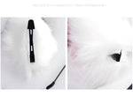 Black / White Puppy Ears Anime Cosplay Headband Kawaii Lolita Roleplay