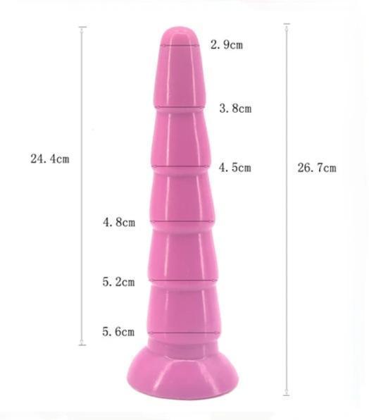 Faak 26.7Cm Silicone Dildo Dong Butt Plug Pink Large Dildos