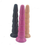 Faak 26.7Cm 10.5Inch Silicone Dildo Dong Sex Toy 5.6Cm Thick Butt Plug Pink