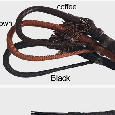 80Cm Braided Whip  Impact Play Spanking Toys Fetish Kink Whips