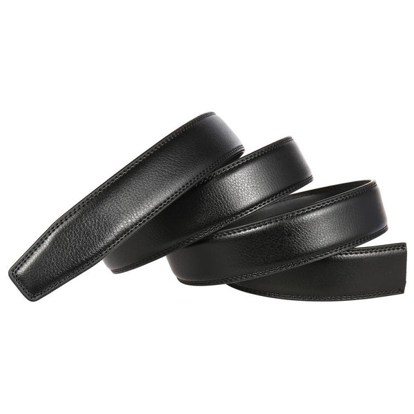 Black Red Real Leather Spanking Strap No Buckle Belt  Impact Fetish Belts