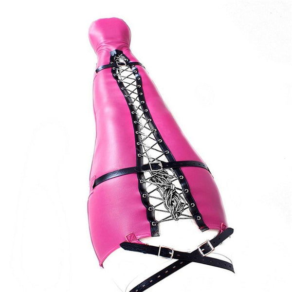 Pink Pu Leather Leg Binder Mermaid Body Sack  Restraints Straitjackets &  Suits