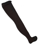 Unisex Black Stockings Rubber Latex Thigh High Long Socks Bdsm Fetish