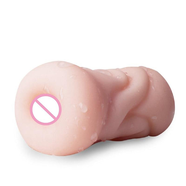 Realistic Handheld Masturbator  Silicone  Mouth Anal Masturbators