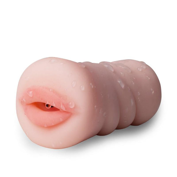 Realistic Handheld Masturbator  Silicone  Mouth Anal Masturbators