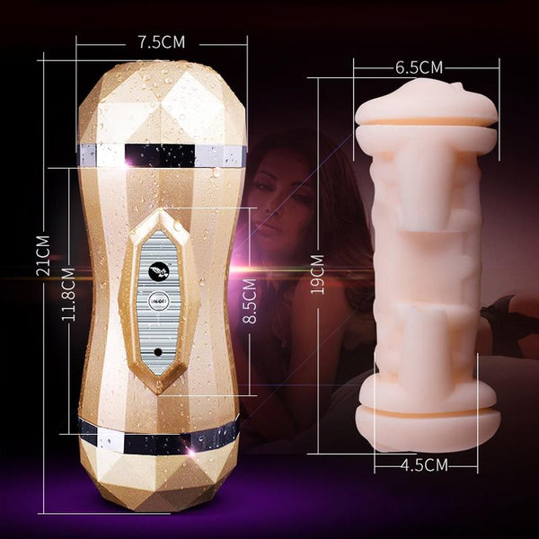 Realistic Vagina Masturbator Cup With 36 Vibration Modes Masturbators