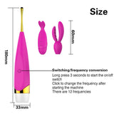 Intense Clitoris Stimulator G Spot Vibrator Nipple Massager Clitoral Orgasm Women