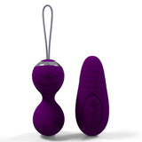 Pink Purple 10 Speed Vibrating Kegel Remote Vibrator Ben Wa Balls