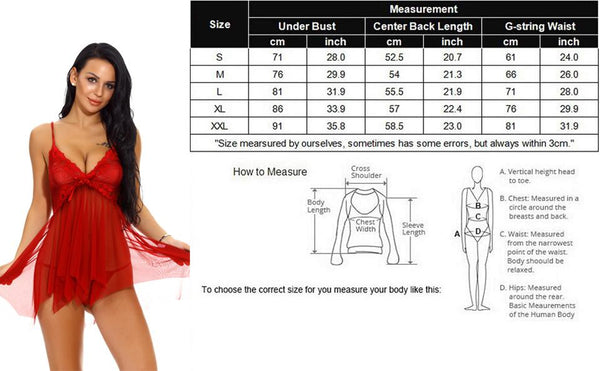 Sheer Doll Lingerie Women Slips