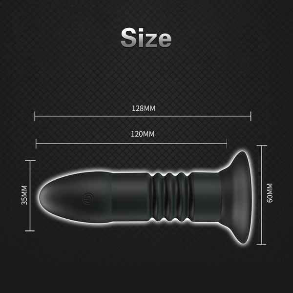 Telescopic Thrusting Anal   Wireless Butt Plug Vibrating Butt Plugs