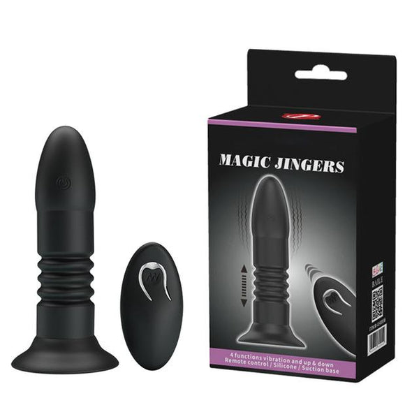 Telescopic Thrusting Anal   Wireless Butt Plug Vibrating Butt Plugs