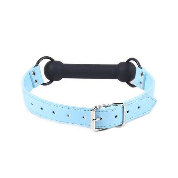 Pink Blue Silicone Dog Bone Gag Puppy Pony Pet Play   Restraints Gags