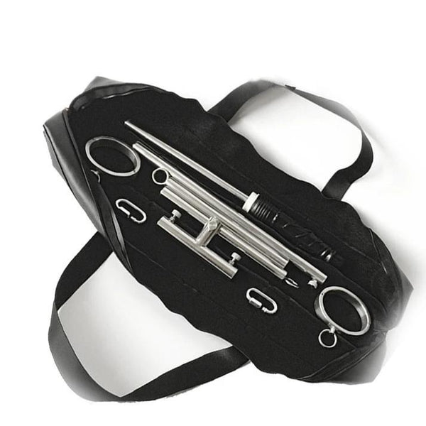 Stainless Steel Leg Spreader Bar Black Dildo  Device  Restraints Spreader Bars