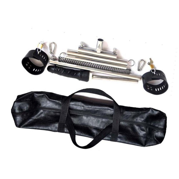 Stainless Steel Leg Spreader Bar Black Dildo  Device  Restraints Spreader Bars