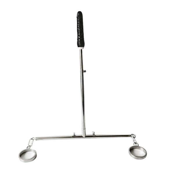 Stainless Steel Leg Spreader Bar Black Dildo  Device  Restraints Spreader Bars