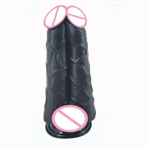 Big Double Dildo Suction Cup Monster Veined Kink Fetish Large Realistic Dildos