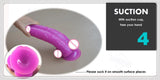 Big Double Dildo Suction Cup Monster Veined Kink Fetish Large
