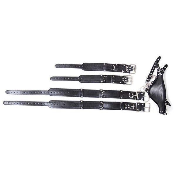 Black Leg Thigh Neck  Restraints Kit Fetish  Spreader Bar Spreader Bars