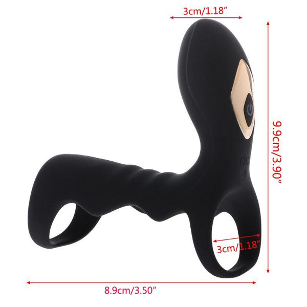 Double  Clitoral  10 Speeds Vibrating  Ring Couples  Rings