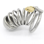 Stainless Steel Cock Cage Male Metal Chastity Device Penis Lock Bdsm Fetish