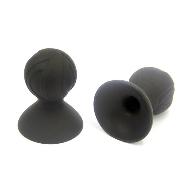 Silicone Suckers Black Breast Nipple Suction Pumps  Fetish Nipple & Clitoral Toys