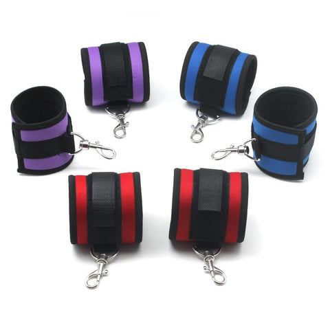 Soft Handcuffs Bdsm Beginner Bondage Blue Red Purple Restraints