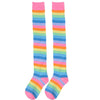Pastel Rainbow Thigh Highs Socks