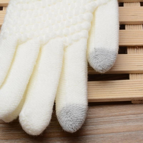 Smart Touchscreen Cashmere Knitted Winter Gloves Women Gloves & Mittens