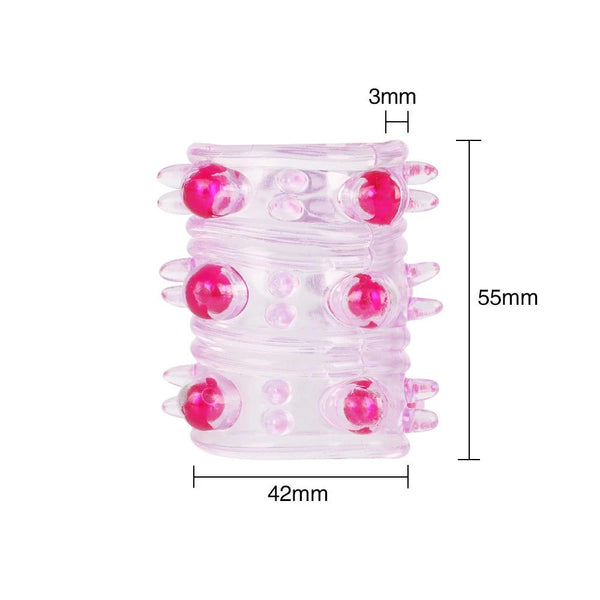 Long Silicone  Ring Male Bumpy Textured  Sleeve Men  Rings