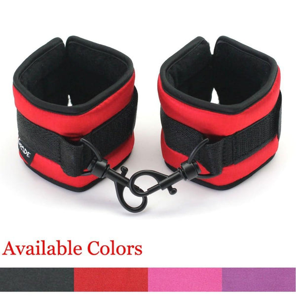 Satin Ankle Cuffs Bedroom Sex Restraints   Toys Kink Cuffs & Shackles