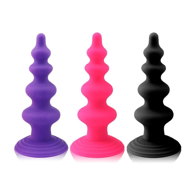 Silicone Anal Dildo Prostate Massager Strong Suction Cup Butt Plug Prostate Stimulators