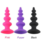 Silicone Anal Dildo Prostate Massager Strong Suction Cup Butt Plug