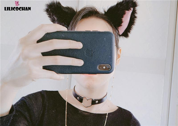 Kitten Anime Lolita Cosplay Neko Faux Fox Fur Cat Ears Ddlg  Abdl