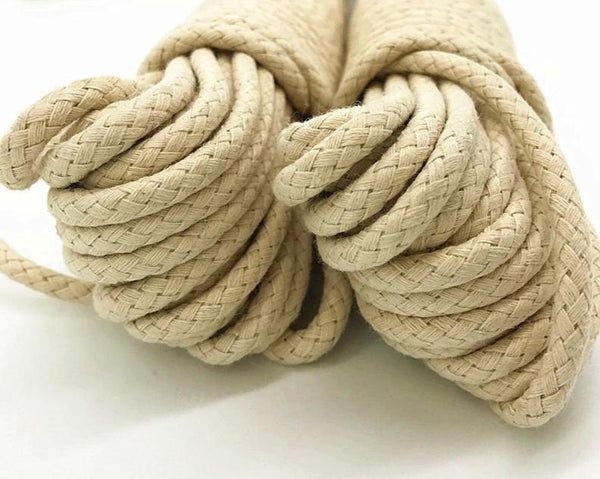 Braided Waxed Cotton 4 / 5 6 8Mm Strong Shibari  Rope  Rope & Suspension