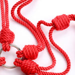 Braided Shibari Rope Bondage Handcuffs Ankle Cuffs Restraints Bdsm Hogtie