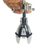 Ultimate Asslock Stainless Steel Metal Anal With Lock Expanding Butt Plug