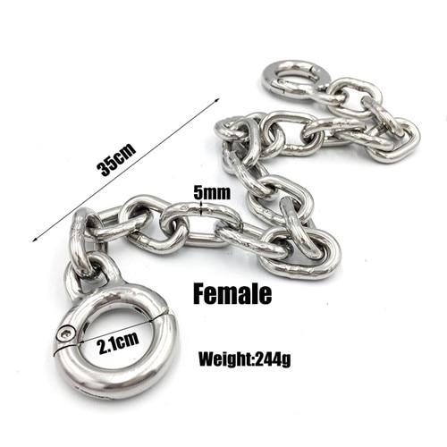 Stainless Steel Toe Cuffs Chains Metal Shackles Foot  Sex Slave  Toy Cuffs & Shackles