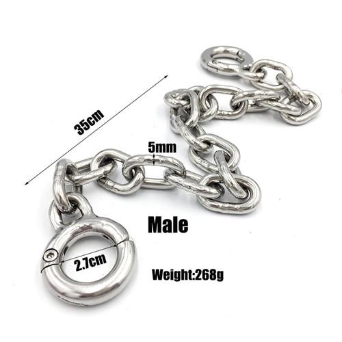 Stainless Steel Toe Cuffs Chains Metal Shackles Foot  Sex Slave  Toy Cuffs & Shackles