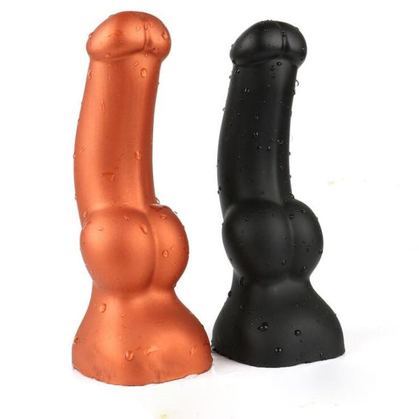 Soft Huge Realistic Dildo Silicone  And Balls Dong Gold Black  Realistic Dildos