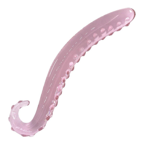 Pink Tentacle Dildo Crystal  Glass Rod Anal Spot Dong Glass Dildos