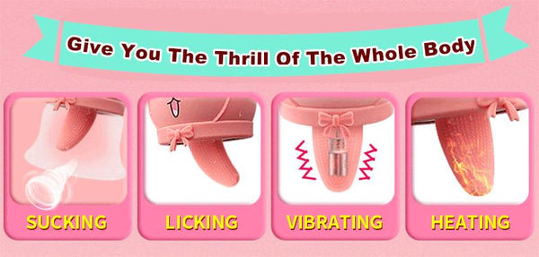 Sucking Tongue  Nipple Clitoris Sucker Heating Massager Clitoral s