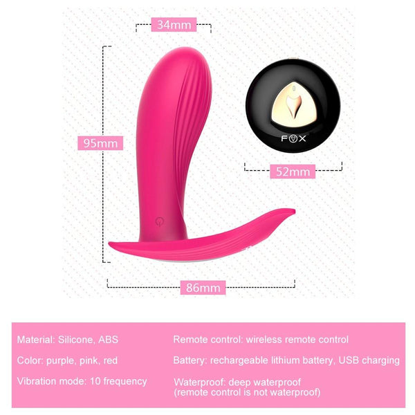 Fox Automatic Heating Wireless Wearable Dildo  Clitoral Stimulation Clitoral s