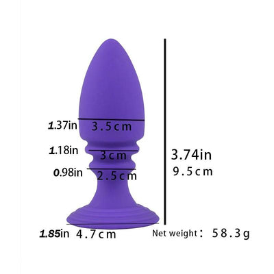 Trainer Silicone Butt Black Purple Pink Anal Plug Non Vibrating Butt Plugs