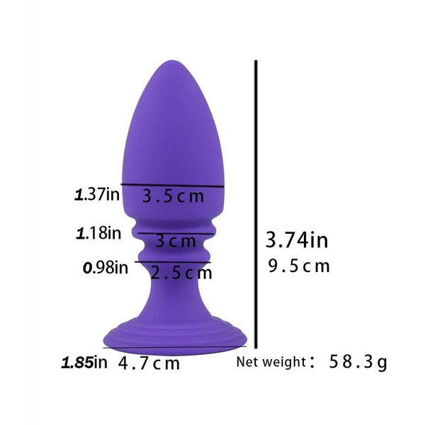 Trainer Silicone Butt Black Purple Pink Anal Plug Non Vibrating Butt Plugs