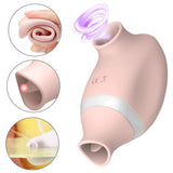Sucking Licking Mini Vibrator Nipple Clitoris Suction Oral Sex Stimulator
