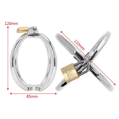 Stainless Steel Cross Wrist Handcuffs Lockable Restraints   Cuffs & Shackles