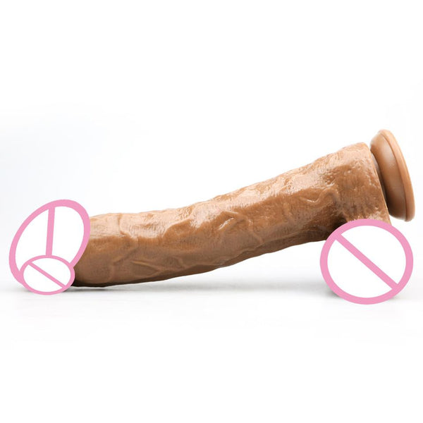 Long Realistic Dildo Big  Dong Lifelike  And Balls Strong Suction Realistic Dildos