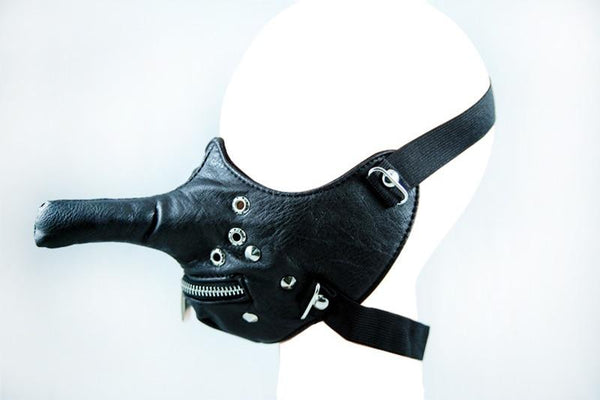 Humiliation Play Long Nose Mask  Gear Sex Toys For Couples Gags